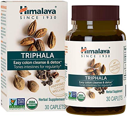 Himalaya Organic Triphala 30 Caplets for Colon Cleanse 688mg