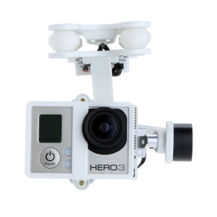Walkera White Plastic Version G-2D Brushless Gimbal for iLook/GoPro Hero 3 on X350 Pro FPV Quadcopter