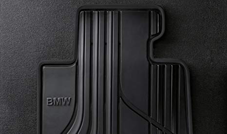 BMW Rear All Weather Basic Line Floor Mats (Black)