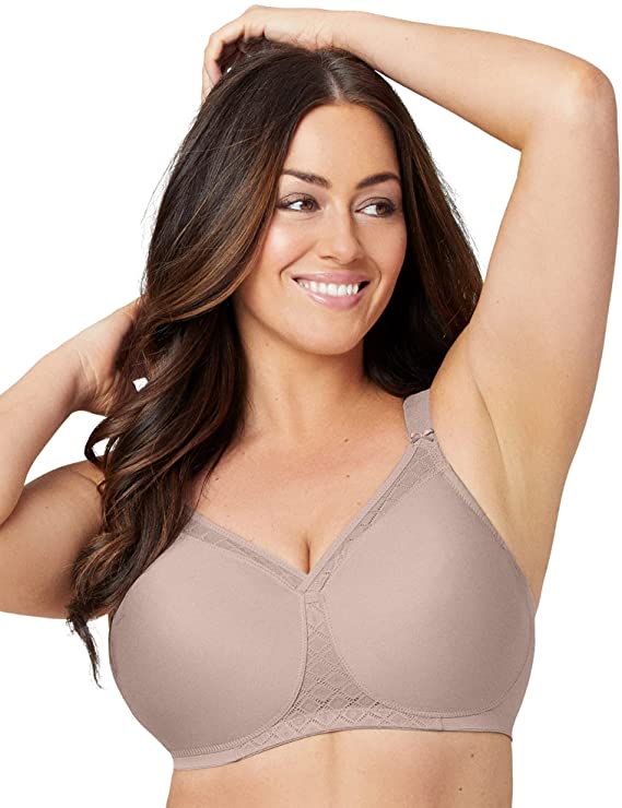 Glamorise Women's Full Figure MagicLift Non-Padded Wirefree T-Shirt Bra #1080