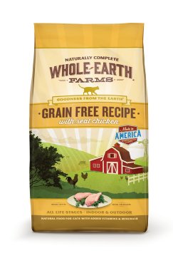 Whole Earth Farms Grain Free Recipe Dry Cat Food Chicken 10 lb