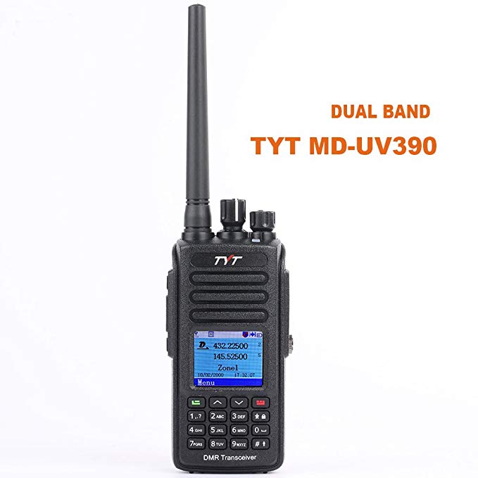 TYT MD-UV390 Digital Dual Band 136-174MHz/400-480MHz Two Way Radio Waterproof Dustproof IP67 Walkie Talkie