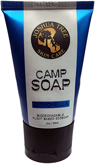 Joshua Tree Skin Care Biodegradable Citronella Camp Soap, 2 OZ Plant Based Ecosoap