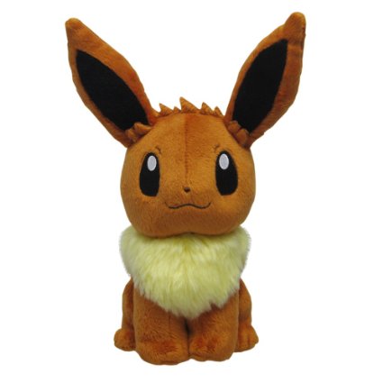 Sanei Pokemon All Star Series Eevee Stuffed Plush, 8"