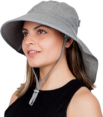 JAN & JUL Water Resistant Sun Hat with UV Protection and Neck Flap for Men and Women