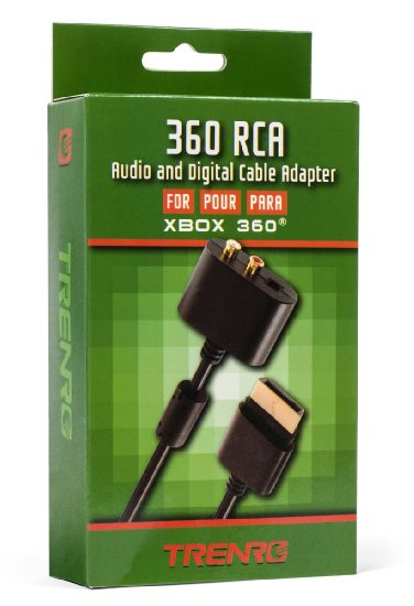 Trenro RCA Audio Cable Adapter for XBOX 360   Slim