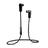 Jarv NMotion Sport Wireless Bluetooth 40 Stereo EarbudsHeadphones with In-Line Microphone  Black