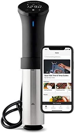 Anova Culinary | Sous Vide Precision Cooker 2.0 (WiFi) | 1000 Watts | Black and Silver | Anova App Included