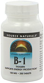 Source Naturals Vitamin B-1 100mg, 250 Tablets