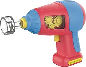 Educational Insights Design & Drill Power Drill, Compatible with Design & Drill Sets, Real Working, Kid-Friendly Toy Drill, Brand New Look