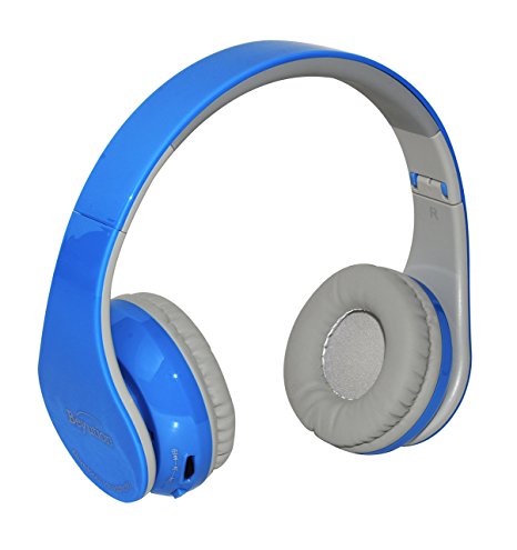 Back to School gift---New Blue color Beyution513@ Over-ear-- HiFi Stereo Clear Mic-phone-- Bluetooth Headphones--With Retail Package!