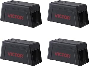 Victor M241 Electronic Rat Trap, Black