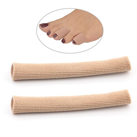 Owfeel 2pcs Gel Tube Moisturizing Finger Sore Corns Hammertoes Fingers Toes Protector separators