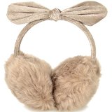 Simplicity Womens Faux Fur Fleece Winter Ear Warmers Fleece Bow