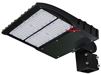 150 Watt NextGen LED Parking Lot Lights - 19,000 Lumen - Super Efficiency 130 Lumen to Watt - 5000K Bright White - Replaces 500W Halide - LED Shoebox Lights -Slip Fit Mount - NO photocell