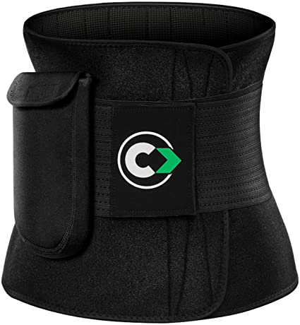 Cimkiz Women Sauna Sweat Waist Trainer for Weight Loss, Neoprene Waist Trimmer Body Sahper Tummy Control Slim Workout Belt