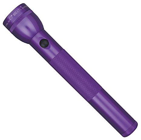Maglite Heavy-Duty Incandescent 3-Cell D Flashlight, Purple