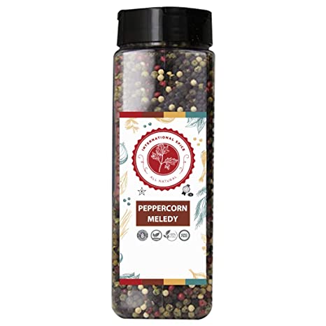 Mixed Peppercorns - Pepper Medley - Restaurant Quality - 16 Ounce Bottle