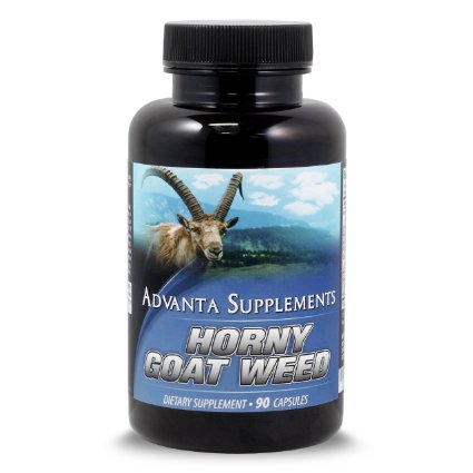 Horny Goat Weed With Maca Root Extract - by Advanta Supplements 1000mg 90 capsules 019Count