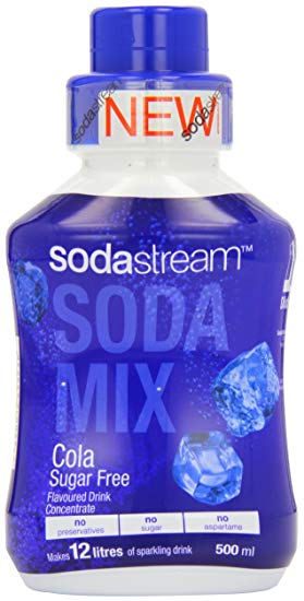 SodaStream Soda Mix Sugar Free Cola Flavour 500 ml (Pack of 8)