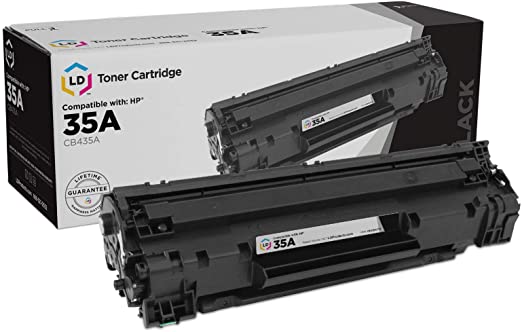 LD Compatible Toner Cartridge Replacement for HP 35A CB435A (Black)