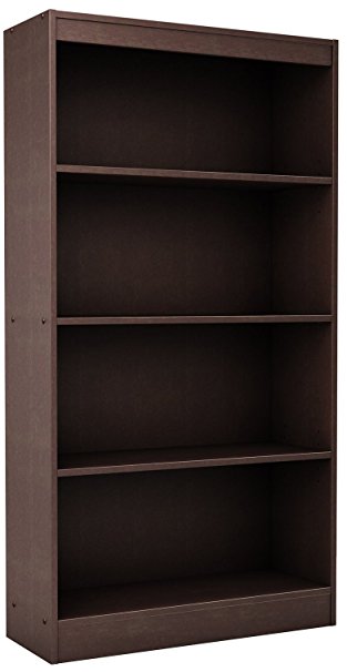 South Shore Furniture Axess Collection, 4-Shelf Bookcase, Chocolate