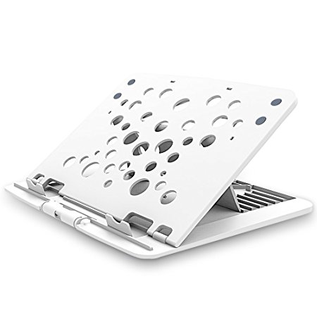 BUJIAN Macbook Laptop Stand White With 6 Adjustable Angles Design(Z5-w)