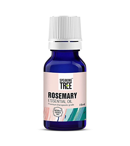 Speaking Tree - 100% Pure, Natural And Undiluted Rosemary Essential Oil (15Ml) With Roller