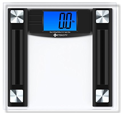 Etekcity Digital Body Weight Bathroom Scale, 506 Pounds, Large 4.3" Backlit LCD Display