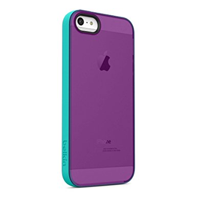 Belkin Grip Candy Sheer Case for iPhone 5 and 5S (Purple and Turquoise)