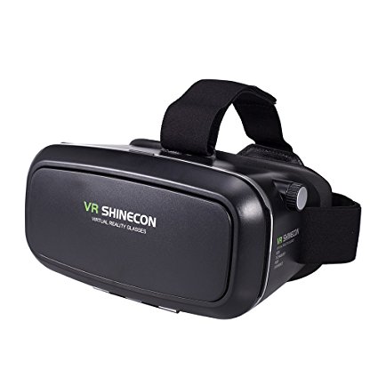VR SHINECON VR Headset Glasses Virtual Reality Mobile Phone 3D Movies for iPhone 6s/6 plus/6/5s/5c/5 Samsung Galaxy s5/s6/note4/note5 and Other 4.7"-6.0" Cellphones