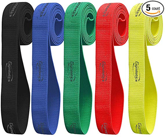 Pull Up Assistance Bands Set - 5 Pack Stretch Resistance Bands - Heavy Duty Workout Exercise Bands - Mobility Band Powerlifting Bands for Body Stretching, Resistance Training, Physical Therapy