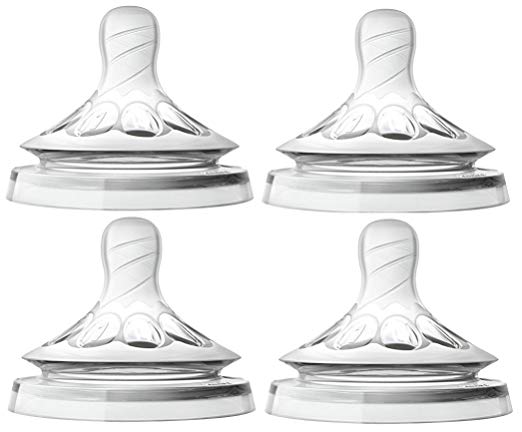 Philips Avent Natural Nipple Newborn Flow - 4 Pack