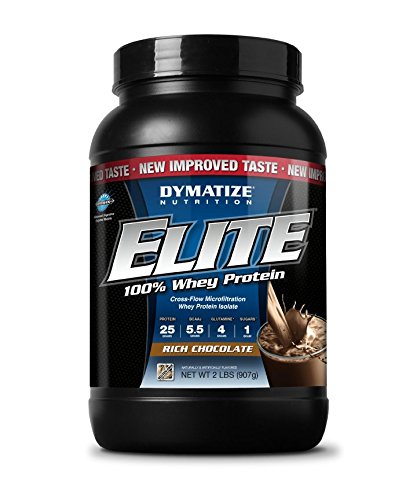 Dymatize Nutrition Elite Whey Shake, Rich Chocolate, 2 Pound