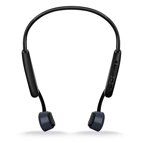OKCSC Z8 Bone Conduction Bluetooth V5.0 Wireless Earphone Headphones Open-Ear Wireless Sports Headphone Light Waterproof Sweat Proof with HD Mic for Sports,Grey