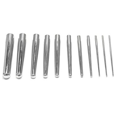 13 Piece Surgical Steel Concave Ear Stretching Taper Kit (18 Gauge - 00 Gauge)