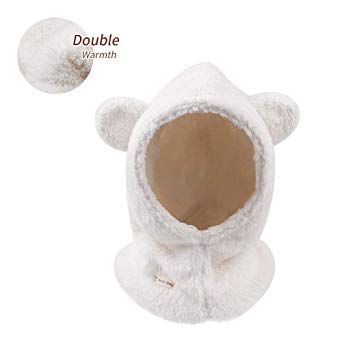 BAVST Kids Winter Warm Balaclava Hat Windproof Coif Hood Scarf Beanies for Baby Girls Boys 6M-4T