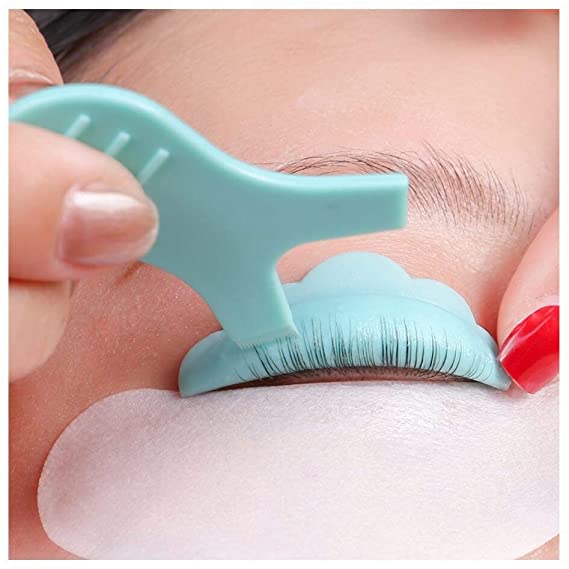 Libeauty Frosting Y Brush Comb Lash Lift Tool 10 Pcs Reusable Lash Lift Kit for Professional Eyelash Perming (Matt Blue) (Sky Blue)