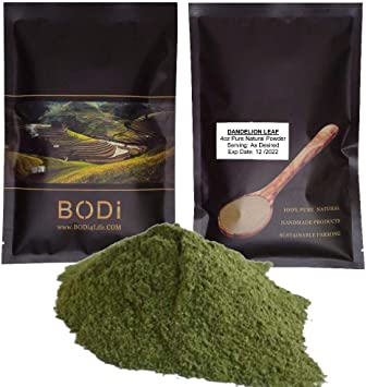 bodi : Dandelion Leaf Powder - 100% Pure Natural Chemical Free (4 8 16 32 oz) (16 oz)