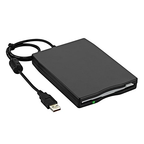 Neoteck USB Floppy Disk 3.5" 1.44 MB FDD Floppy Disk Drive External Portable USB Floppy Disk Reader Plug and Play for Laptop PC MAC Windows 10 Windows 8 7 VISTA XP ME 2000 SE 98