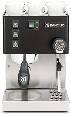 Rancilio Silvia M V5 Espresso Machine - Stainless Steel (Black)