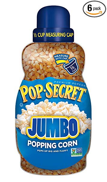 Pop Secret Jumbo Popping Corn,  30-Ounce Jars (Pack of 6)