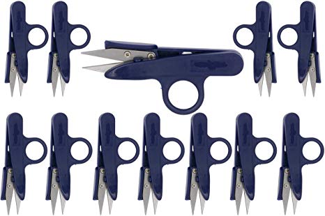 Sharp Point Quick-Clip Lightweight Thread Snippers (12 Piece Pack)