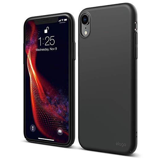 elago Slim Fit Series iPhone XR case [Black] - [Matte Finish][Support Wireless Charging][Full Covered][Scratch & Minor Drop Protection][Everyday Case] Compatible with iPhone XR (2018)