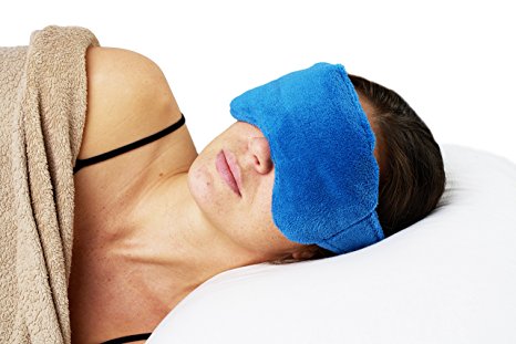 NatraCure Warming/Cooling Eye Pillow – (For Relaxation, migraine headaches, sinus pain and pressure, puffy or swollen eyes)