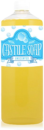 Mother's Vault - Liquid Castile Soap, Certified Organic and Natural Ingredients, Concentrated Multipurpose Soap For Everyday Cleaning - (16oz Unscented)