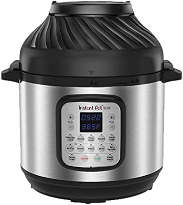 Instant Pot Duo Crisp 5.7L   Air Fryer 11-in-1-Elektro-Multikocher – Schnellkochtopf, Heißluftfritteuse, Slow Cooker, Dampfgarer, Grill, Dörrgerät und Sous-Vide-Maschine