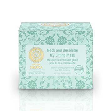 Natura Siberica Active Organics Ice Lifting Face & Nech Mask "Anti-Age" With Ginseg Root, Mint, Blue Phyllodoce, Active Organics Wild Herbs And Flowers 120 Ml (Natura Siberica)
