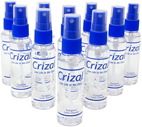 Crizal Eye Glasses Cleaning Spray | Crizal Lens Cleaner (2 oz) | #1 Doctor Recommended Cleaner for All Anti Reflective Lenses - 10 Pack