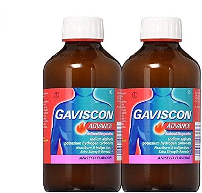 Gaviscon Advance Aniseed 500 ml, Pack of 2